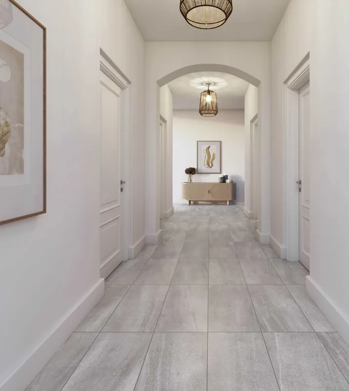 Tile-Hallway Tile in a heavy traffic hallway | Floortrends