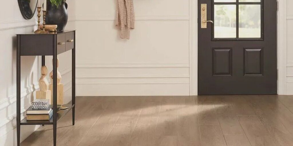 Vinyl floors in entryway